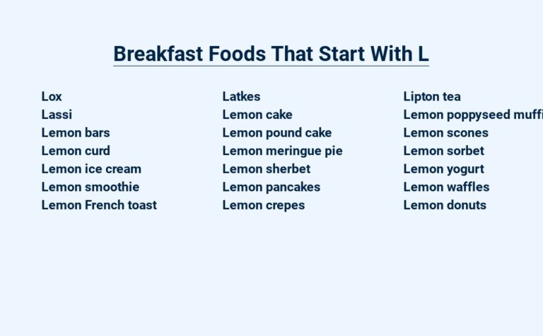 Read more about the article Breakfast Foods That Start With L – Lip-Smacking Options