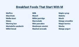 Breakfast Foods That Start With M – Morning Meal Must-Haves