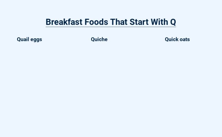 Read more about the article Breakfast Foods That Start With Q – Quench Your Morning Hunger