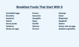 Breakfast Foods That Start With S – Savory and Sweet