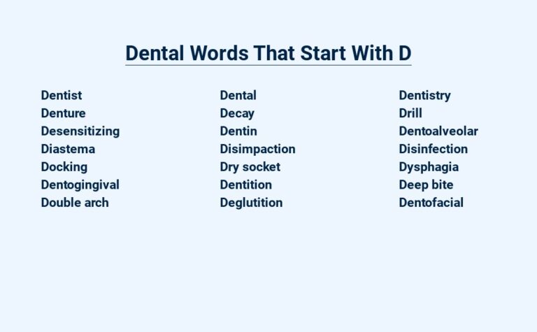 Read more about the article Dental Words That Start With D – Demystified