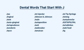 Dental Words That Start With J – Mastering The Jargon