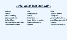 Dental Words That Start With L – Lingual Lexicon