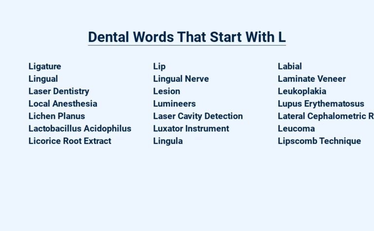 Read more about the article Dental Words That Start With L – Lingual Lexicon