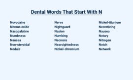 Dental Words That Start With N – Know the Basics