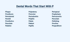 Dental Words That Start With P – Popular Picks