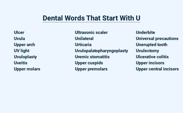 Read more about the article Dental Words That Start With U – Ultimate Vocabulary