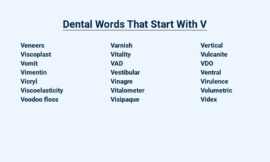 Dental Words That Start With V – Va-Voom Vocabulary