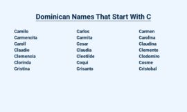 Dominican Names That Start With C – Latino Charm