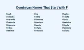 Dominican Names That Start With F – Female names with Meaning