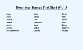 Dominican Names That Start With J – A Unique Twist