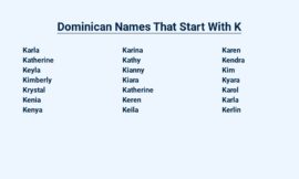 Dominican Names That Start With K: A Glimpse into History
