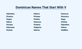 Dominican Names That Start With V – Unveiling the Hidden Treasures