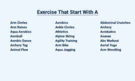 Exercise That Start With A – Get Fit & Fabulous