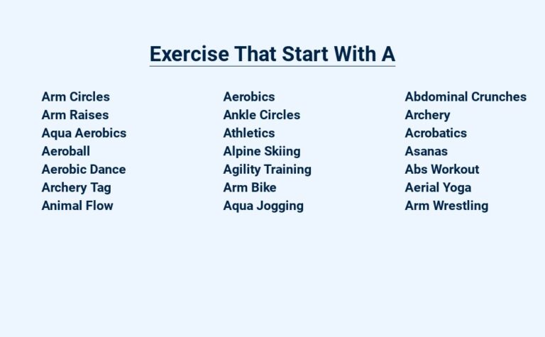 Read more about the article Exercise That Start With A – Get Fit & Fabulous