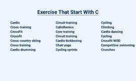 Exercise That Start With C – Calorie-Burning Moves