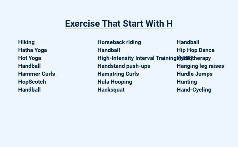 Read more about the article Exercise That Start With H – Hot Moves