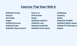 Exercise That Start With K – Kickboxing, Kettlebells, and More