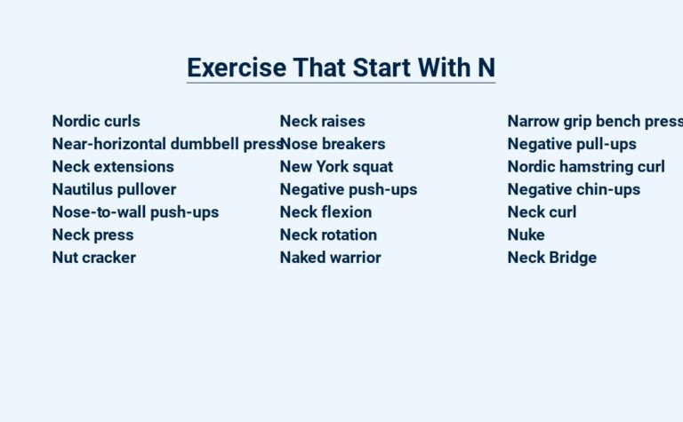 Read more about the article Exercise That Start With N – The Key to Fitness