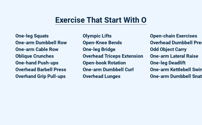 Read more about the article Exercise That Start With O – Only the Best for Optimal Fitness