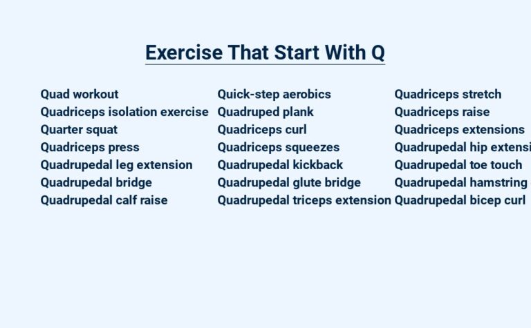 Read more about the article Exercise That Start With Q – Kick Up Your Fitness Routine