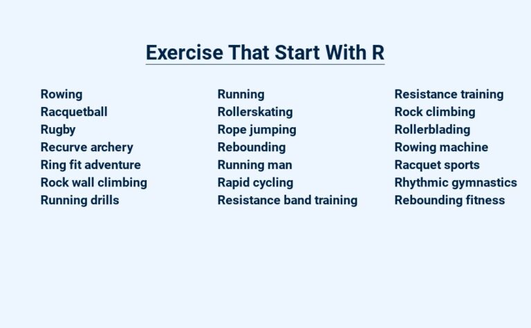 Read more about the article Exercise That Start With R – Work Your Body Right