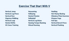 Exercise That Start With V – Vigorous and Vibrant Moves