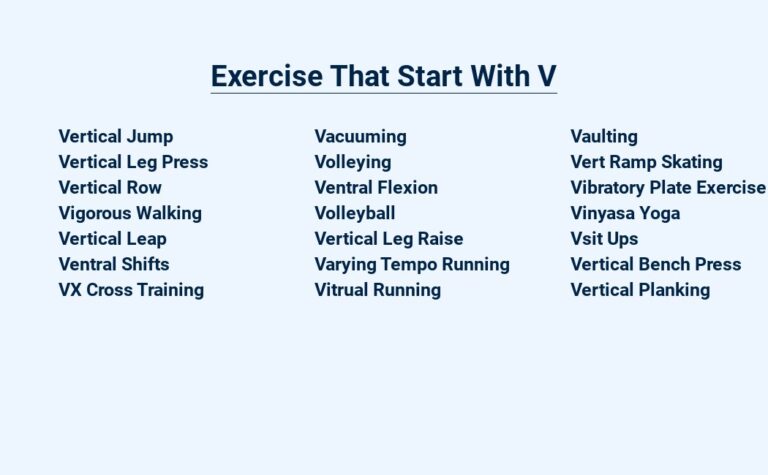 Read more about the article Exercise That Start With V – Vigorous and Vibrant Moves