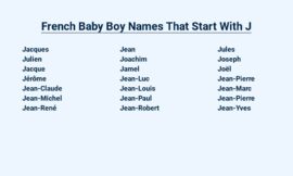 French Baby Boy Names That Start With J – For Your Little Prince