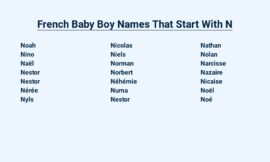 French Baby Boy Names That Start With N – Charming Choices