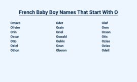 French Baby Boy Names That Start With O – Oh, Là, Là!