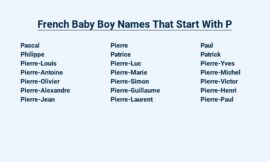 French Baby Boy Names That Start With P – Powerful Picks