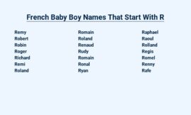 French Baby Boy Names That Start With R – A Guide for Parents