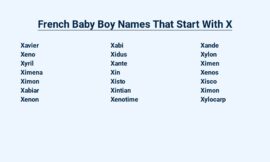 French Baby Boy Names That Start With X – Unconventional and Unique