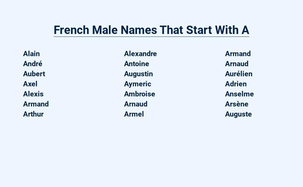 french male names that start with a