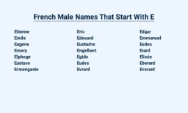 French Male Names That Start With E – Always Unique