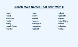 French Male Names That Start With H – Unraveling History