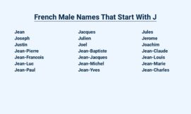 French Male Names That Start With J – Charismatic and Distinctive