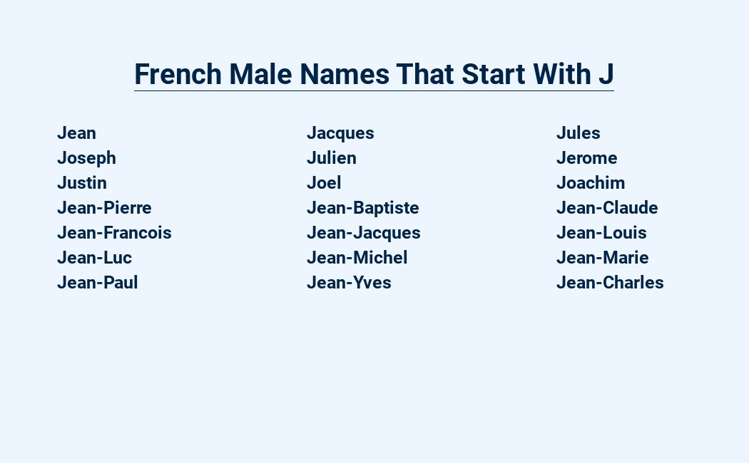 french male names that start with j