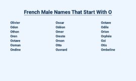 French Male Names That Start With O – Enchanted by Olivier