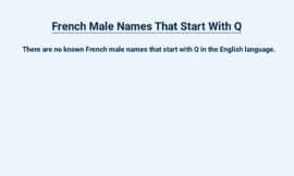 French Male Names That Start With Q – The Quintessential Guide