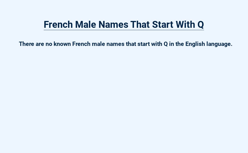 french male names that start with q