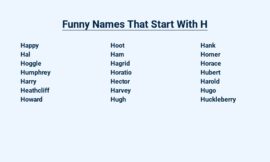 Funny Names That Start With H – Hilarious Monikers