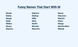 Funny Names That Start With M – The Ultimate List