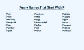 Funny Names That Start With P – Hilarious Monikers