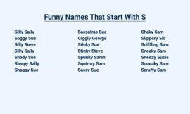 Funny Names That Start With S – Laughing Out Loud