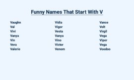 Funny Names That Start With V – Hilarious Monikers