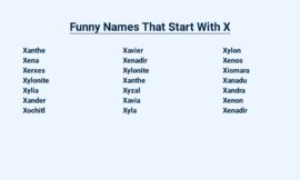 Funny Names That Start With X – Hilarious Monikers