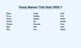 Funny Names That Start With Y – Hilarious Monikers