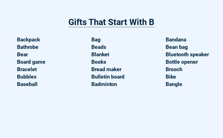 Read more about the article Gifts That Start With B – The Ultimate Guide